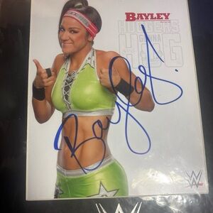 WWE Bayley autograph